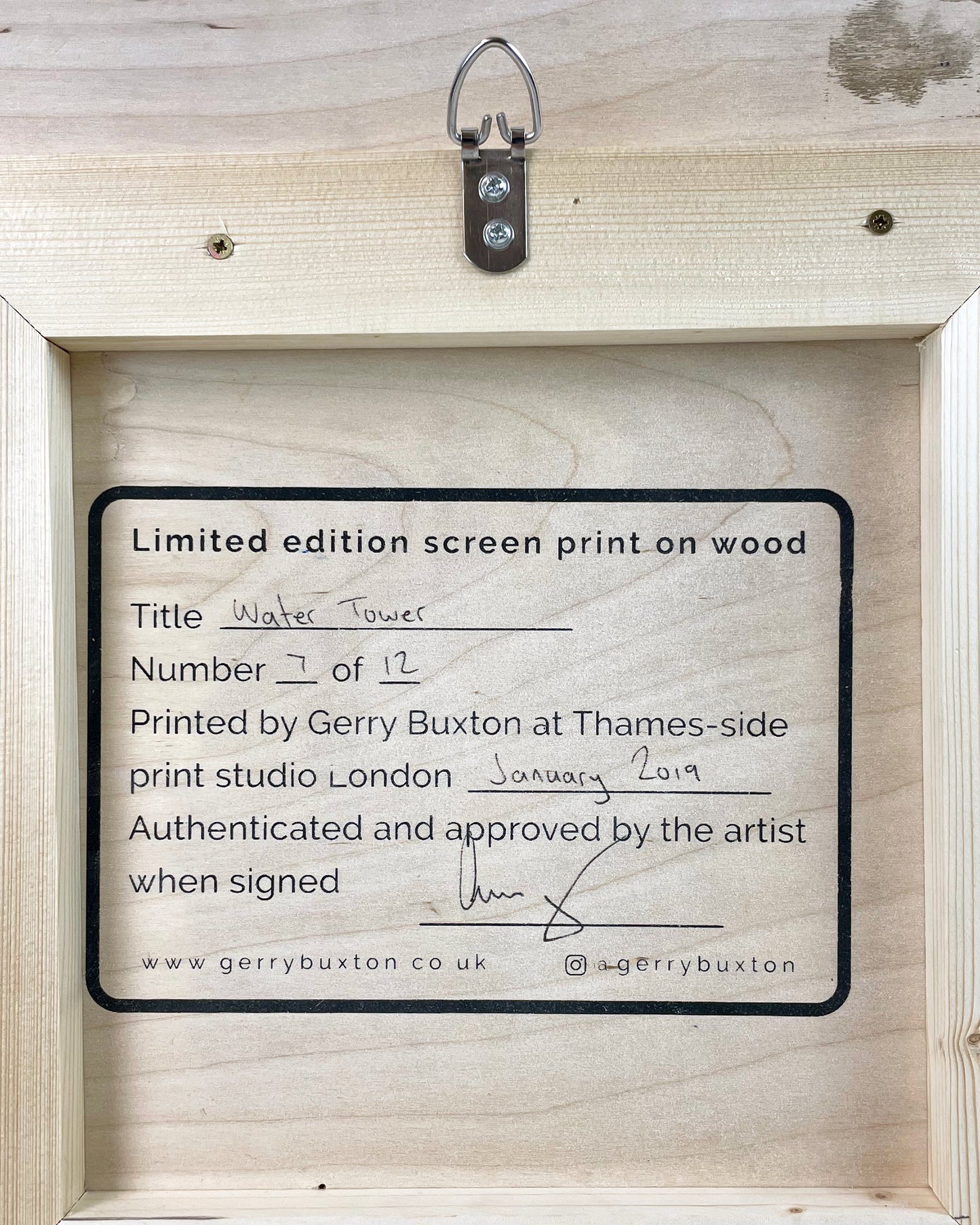 Water Tower number 7/12